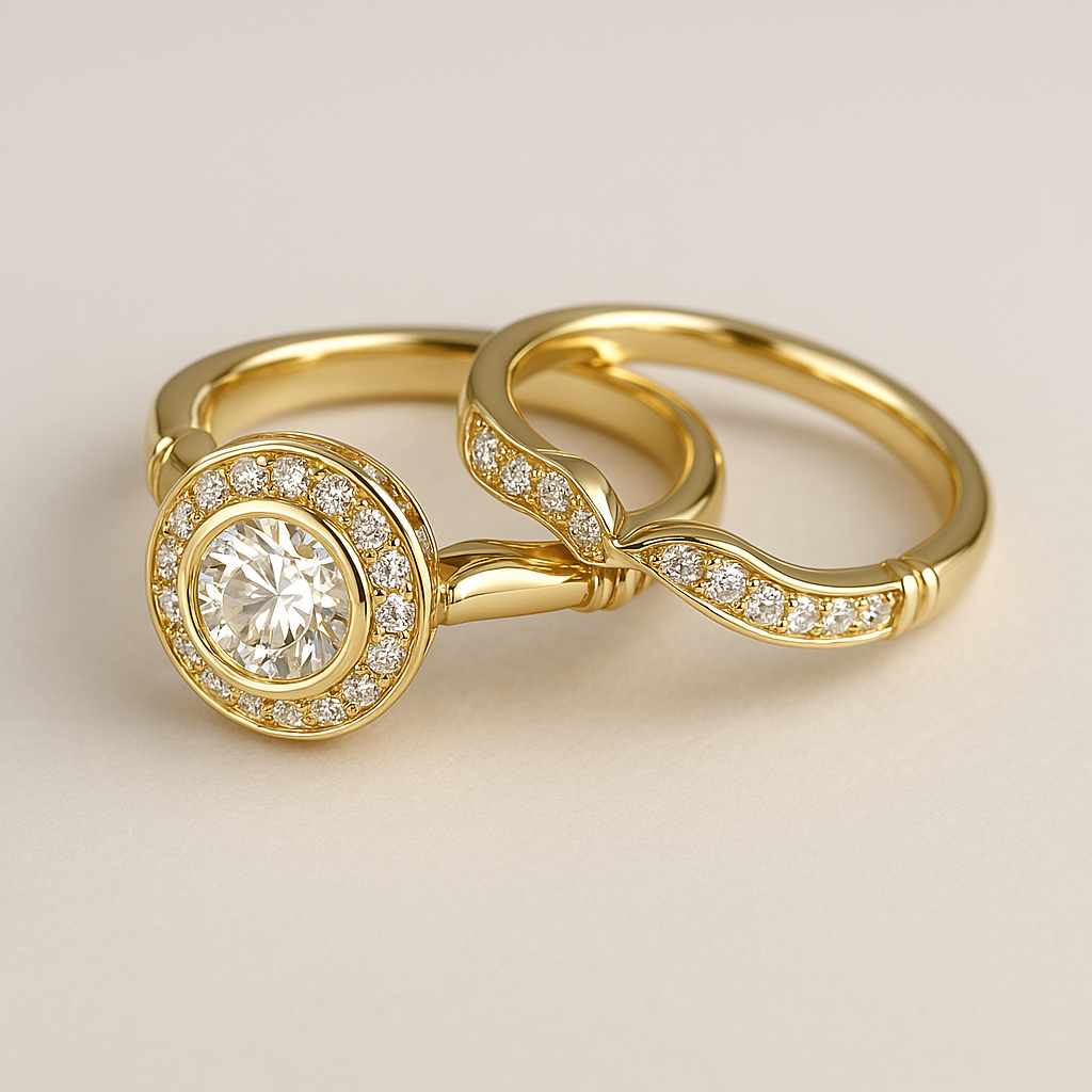 Vintage Gold & Zirconia Ring Pack
