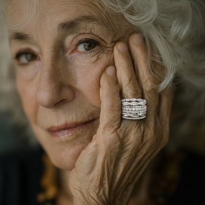 Vintage Layered Zirconia Ring