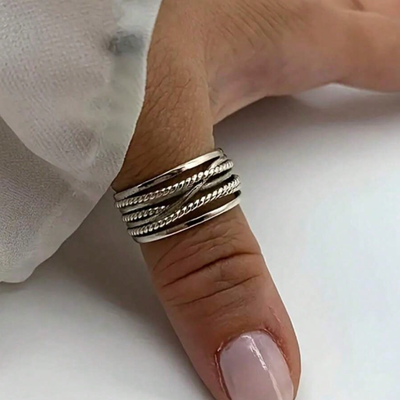 Vintage Silver Multi-Layer Ring