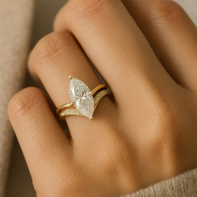 Drop Crown Gold Ring