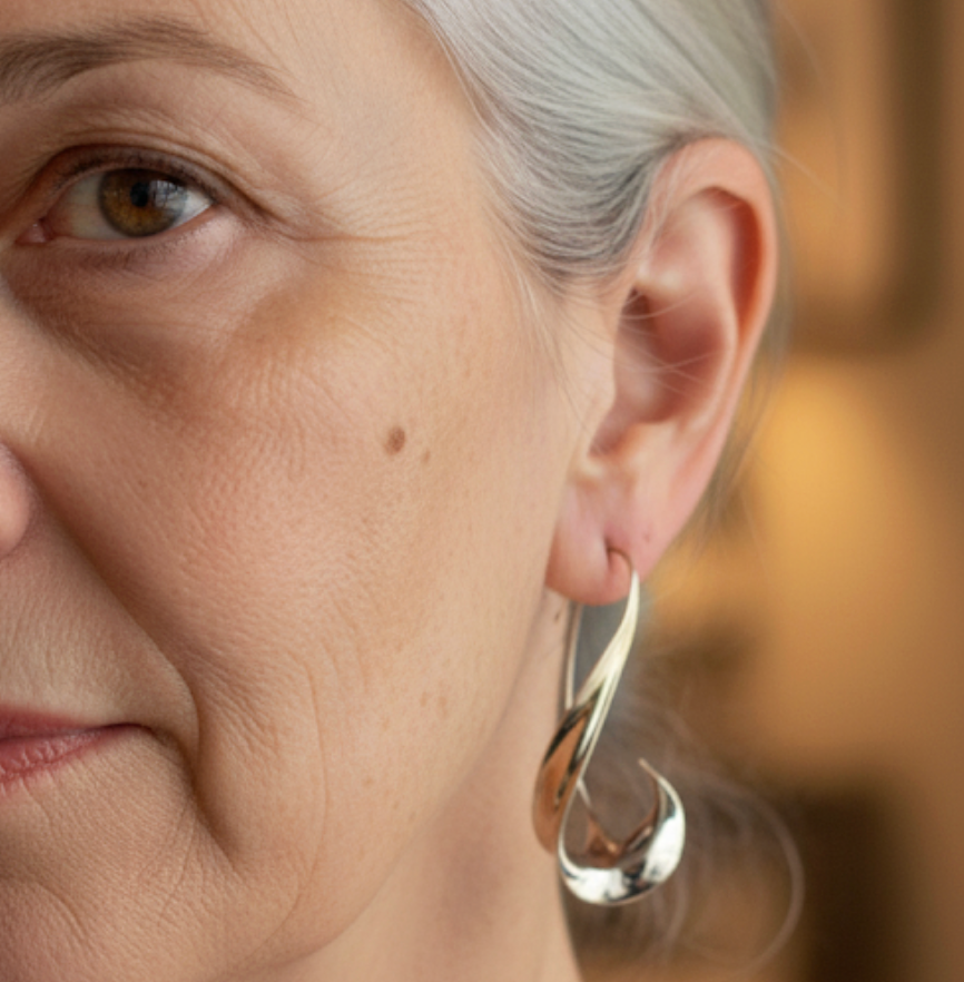 Vintage Dangling Golden Earrings